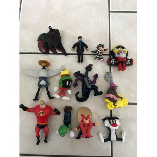 Lot De 5 Figurines Batman,Tintin, Indestructible,Mario..Mac Donald's 1990 A 2020