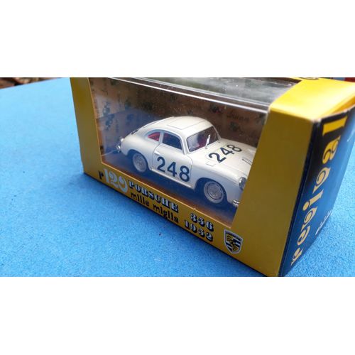 Brumm R120 - Porsche 356 Mille Miglia #248 1952, Blanc 1:43-Brumm