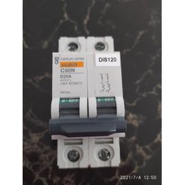 Disjoncteur Merlin Gerin multi 9 C60N D20A 24588