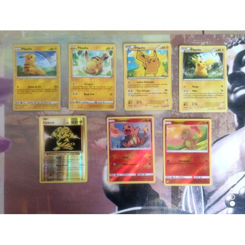 Lot De 10 Cartes Pokémon Soleil Et Lune Holographiques & Reverse