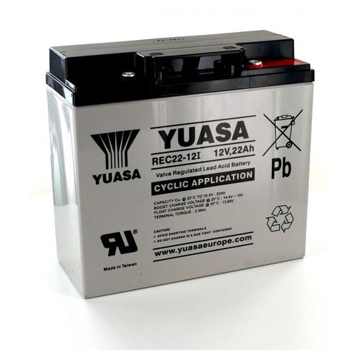 Batterie Plomb Yuasa 12V 22Ah REC22-12I cyclique