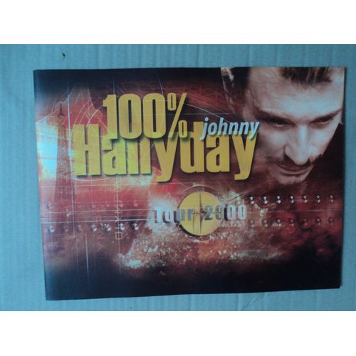 Programme 100 % Johnny Hallyday Tour 2000