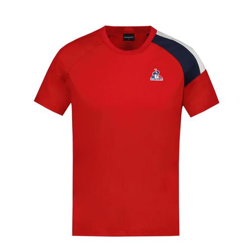 Tee Shirt Manches Courtes Le Coq Sportif Tri Tee Ss N4 M Pur Rouge Rouge