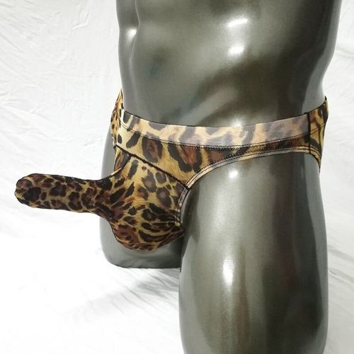 Slip S M L Xl Tuyau Léopard Homme Thong Man Underwear Leopard Tube