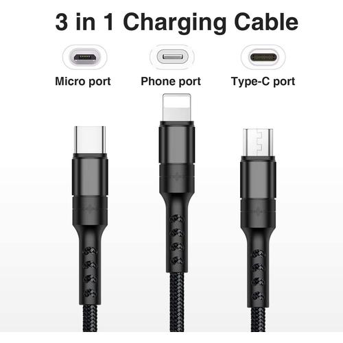 INECK® Câble Multi embout USB Chargeur USB Câble pour Samsung Galaxy  S10/S9/S8, Huawei p30/P20, Honor, Xiaomi, OnePlus, Wiko, Kindle 1.2M