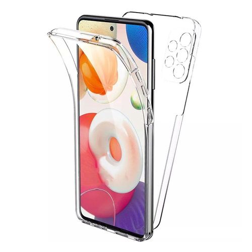 Coque Samsung Galaxy A72 360° Intégrale Protection Avant Arrière Silicone Transparente