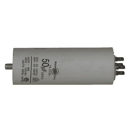 CONDENSATEUR PERMANENT 50 ?F 450 V POUR LAVE LINGE - 11340