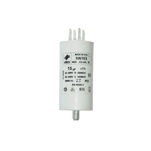 CONDENSATEUR PERMANENT 15?F 450V POUR LAVE LINGE - 333605