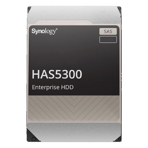 Synology HAS5300 - Disque dur - 8 To - interne - 3.5" - SAS 12Gb/s - 7200 tours/min - mémoire tampon : 256 Mo - pour Synology SA3200, SA3400, SA3600; High Density HD6500; Unified Controller...