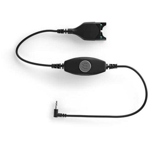 EPOS CMB 01 CTRL - Câble pour casque micro - connecteur de casque micro mâle droit pour jack mini mâle incliné - 80 cm - noir - pour IMPACT SC 230, 232, 260, 262, 630, 632, 660, 662