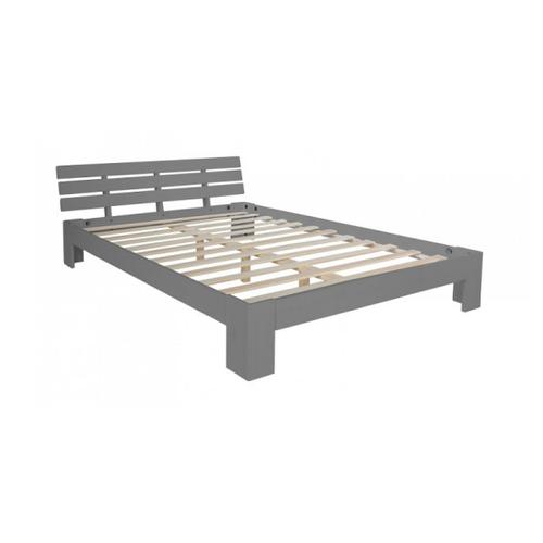 Lit Double Lit Futon En Bois 160x200 Lit Pin Gris Cadre De Lit Bois Massif