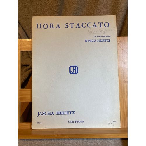 Dinicu-Heifetz Hora Staccato Partition Violon Piano J. Heifetz Éditions Fischer