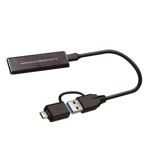 Adaptateur de Boîtier M.2 NVME SSD SATA Boîtier USB C Double