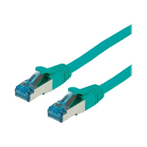 VALUE - Cordon de raccordement - RJ-45 (M) pour RJ-45 (M) - 7 m - SFTP, PiMF - CAT 6a - sans halogène, moulé, sans crochet, bloqué - vert