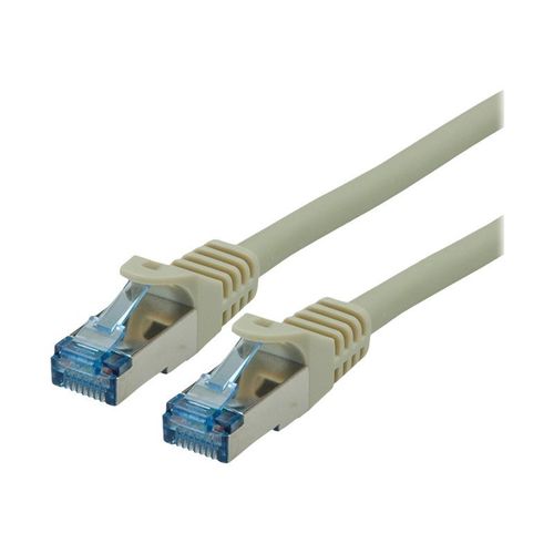 Roline - Cordon de raccordement - RJ-45 (M) pour RJ-45 (M) - 30 cm - SFTP - CAT 6a - gris