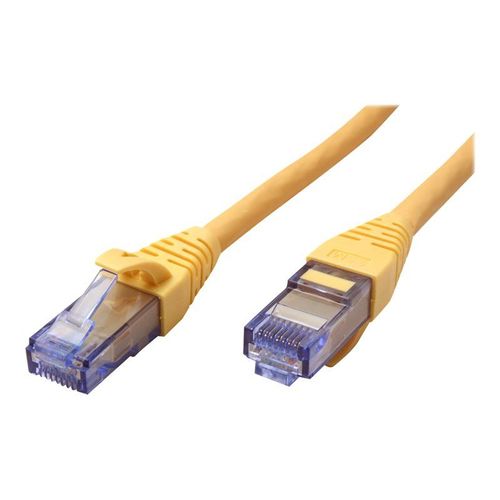 Roline - Cordon de raccordement - RJ-45 (M) pour RJ-45 (M) - 20 m - UTP - CAT 6a - sans halogène, moulé, bloqué - jaune