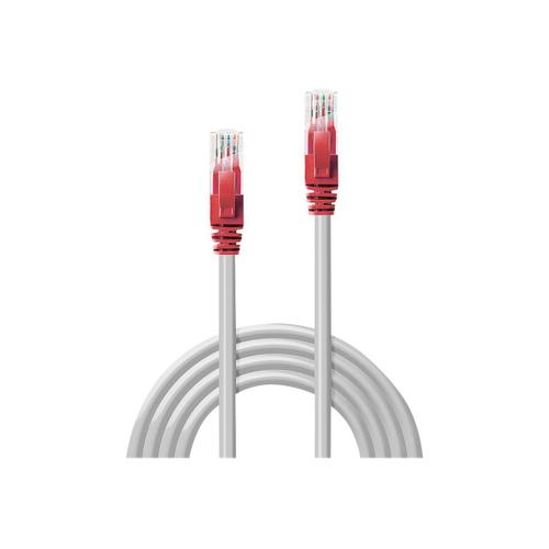 Lindy - Câble inverseur - RJ-45 (M) pour RJ-45 (M) - 5 m - UTP, PiMF - CAT 6 - sans crochet - gris