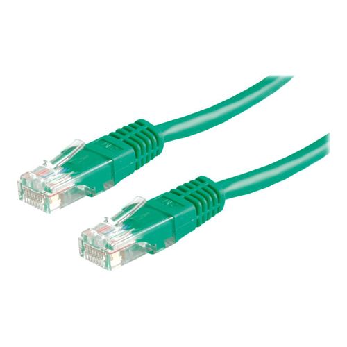 VALUE - Cordon de raccordement - RJ-45 (M) pour RJ-45 (M) - 1 m - UTP - CAT 6 - moulé, bloqué - vert