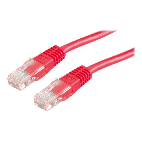 VALUE - Cordon de raccordement - RJ-45 (M) pour RJ-45 (M) - 50 cm - UTP - CAT 6 - moulé, bloqué - rouge