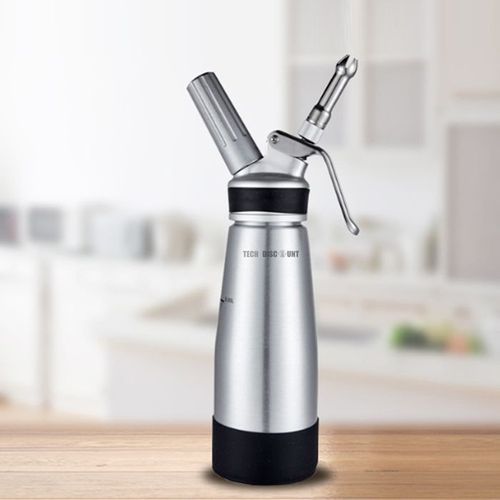 Td® Siphon Chantilly 0,5l Ml Inox Amovible Cuisine Recharge Professionnel Accessoire Inoxydable Pistolet Gateau Creme Machine Glacee