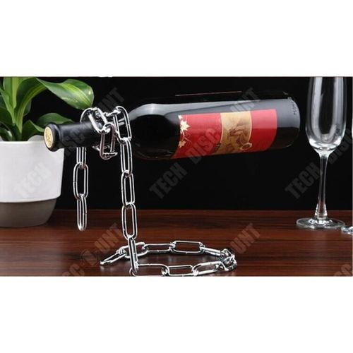 Td® Support De Suspension Vin Magique / Chaîne En Serpentine/ Câble De Fer/ Porte Bouteille