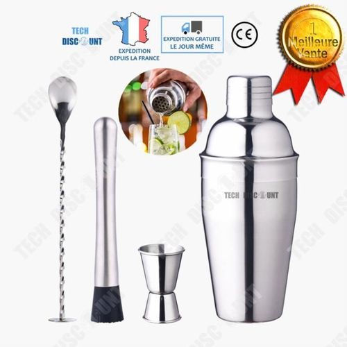 Td® Shaker Tasse Shaker 550 Ml En Acier Inoxydable Cocktail Shaker Hôtel Bar Ensemble D'outils