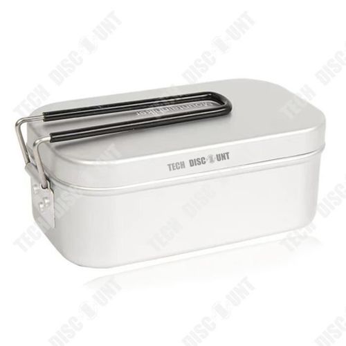 Td® Camping En Plein Air Boîte À Lunch Camping Pique-Nique Loisirs Voyage Auto-Conduite Tour Portable En Aluminium Boîte À Lunch
