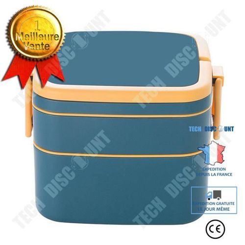 Td® Boîte À Lunch Portable À Double Couche Boîte À Lunch Pour Employé De Bureau Le Four À Micro-Ondes Peut Être Chauffé À La Japonai