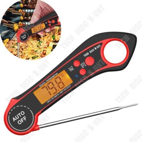 Td® Thermomètre De Barbecue Électronique Étanche Pliable Affichage Numérique Cuisine Barbecue Thermomètre De Nourriture Électronique