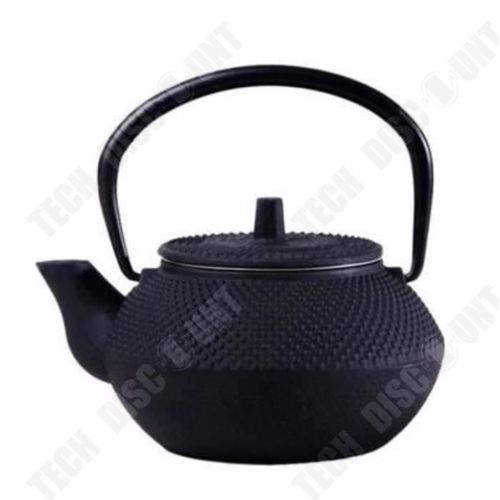 Td® Théière Noire En Fonte Avec Filtre 300 Ml / Résistant / Durable