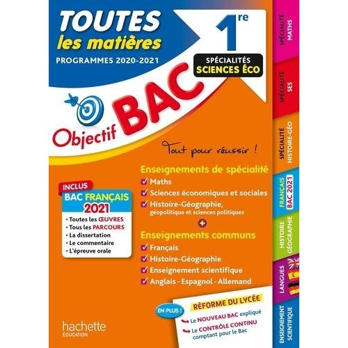 Toutes Les Matières 1re Spécialités Sciences Eco