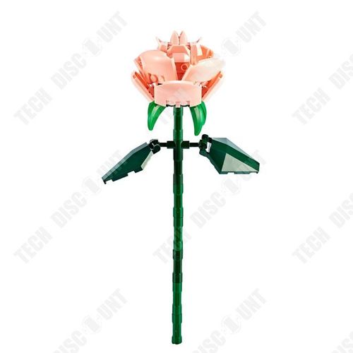 TD® Bouquet de fleurs artificielles collageable ensemble de roses roses unique arrangement unique activité de bricolage pour adultes