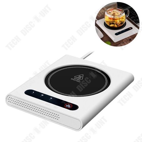 Td® Sous-Verres Chauffants 3 Vitesses Base Thermique Intelligente Coussin Chauffant Pour Café Sous-Verres Thermostatiques