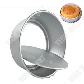 Td® Moule À Gâteau En Mousseline De Soie À Bord Biseauté Mobile Anodisé À Fond Vivant Rond, En Mousse De Comté 8 Pouces