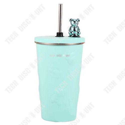 Td® Tasse À Eau 600ml Isolation Sous Vide En Acier Inoxydable Garder Froid Tasse À Café Grande Capacité Tasse À Paille