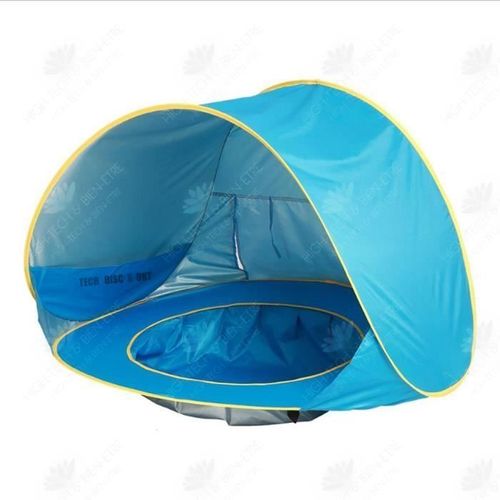 Htbe® Tente De Plage Pour Enfants Parasol Protection Solaire Extérieure Stockage Pliable Maille Fine Simple Ouverture Rapide