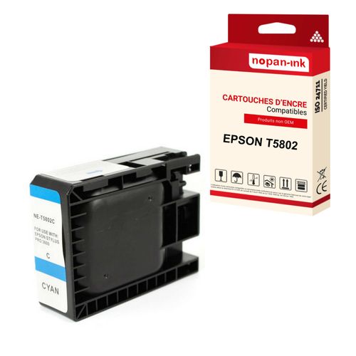 NOPAN-INK - x1 Cartouche compatibles pour EPSON T5802 (C13T580200) compatibles EPSON Epson Stylus Pro 3800 Stylus Pro 3880