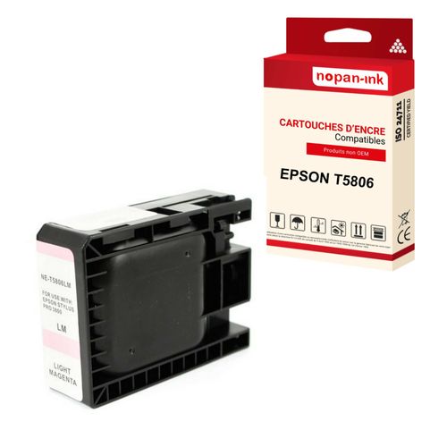 NOPAN-INK - x1 Cartouche compatibles pour EPSON T5806 (C13T580600) compatibles EPSON Epson Stylus Pro 3800 Stylus Pro 3880