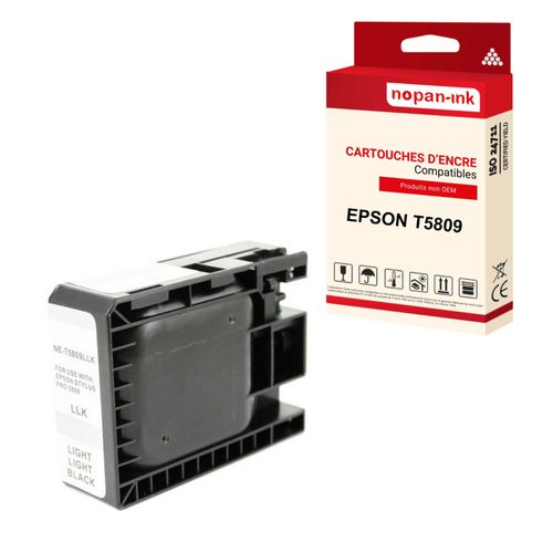 NOPAN-INK - x1 Cartouche compatibles pour EPSON T5809 (C13T580900) compatibles EPSON Epson Stylus Pro 3800 Stylus Pro 3880