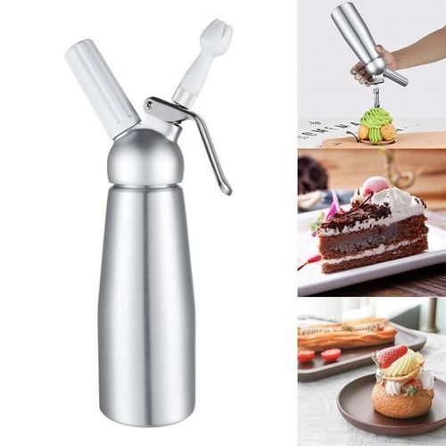 Siphon À Chantilly Professionnel 500ml En Aluminium Pour Mousses Et Crèmes (Chaud Et Froid)