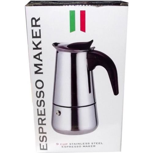 Cafetière Italienne En Inox 9 Tasses Espresso Maker