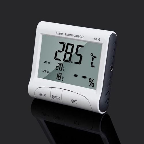 Al-2 Lcd Température Numérique Hygromètre Horloge Thermomètre Alarme Hygromètre _Poi13