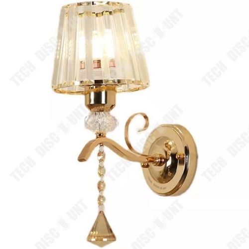Td® Applique Murale En Cristal Nordique Moderne, Décoration De Salon, Couloir, Chambre À Coucher, Lampe De Chevet, Offre Spéciale