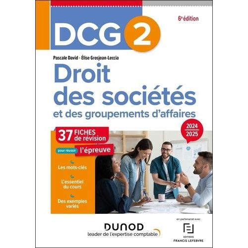Droit Des Sociétés Et Des Groupements D'affaires Dcg 2 - Fiches De Révision