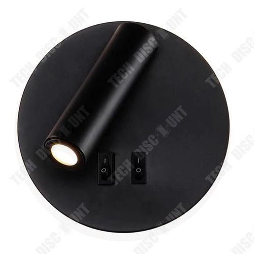 Td® Applique Murale Interieur Hotel Lumières Mural Lit Lampe Murale Couloir Avec Interrupteur Noir
