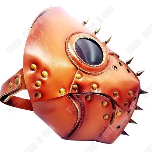 Td® Masque D'halloween 20*25*27cm Tête Ajustable Style Punk Sombre Masque D'horreur Convient Pour La Fête D'halloween