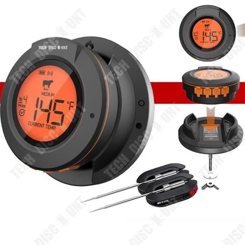 Td® Bbq Sans Fil Bluetooth Multifonction Barbecue Four Thermomètre Cuisine Alimentaire Mesure De La Température Barbecue Thermomètre