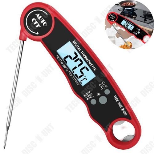 Td® Cuisine Ménage Viande Barbecue Sonde Étanche Électronique Alimentaire Thermomètre À Eau En Gros Pliant Thermomètre Alimentaire