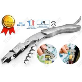 Td® Tire Bouchon Ouvre-Bouteille De Vin Couteau Multifonction Acier Inoxydable Limonadier En Bois Massif Cuisine Décapsuleur Manuel