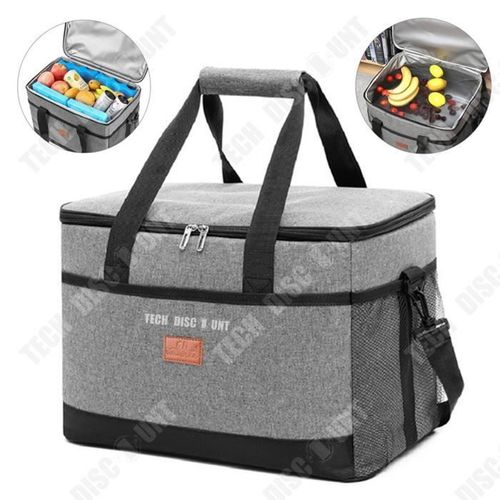 Td® Sac D'isolation 33l Grand Sac De Pique-Nique Extérieur Sac De Glace En Tissu Oxford Imperméable Sac D'isolation De Voiture Épais